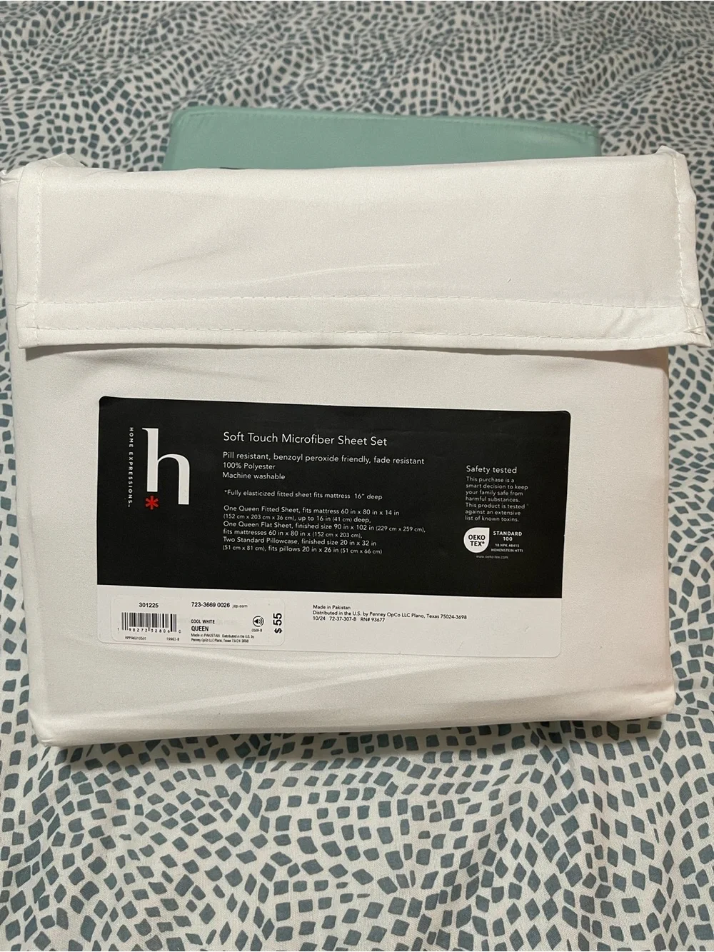 White Soft Touch Microfiber Sheet Set - Queen